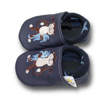 Krabbelschuh Affe mit Teddy